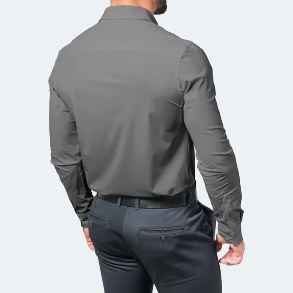 Camisa Sociale Masculine Premium avec Coupe Tailleur